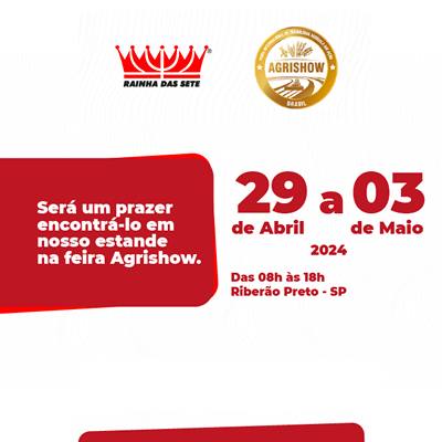 Agrishow - 29/04 a 03/05 - 2024 Ribeirão Preto - SP - Brasil